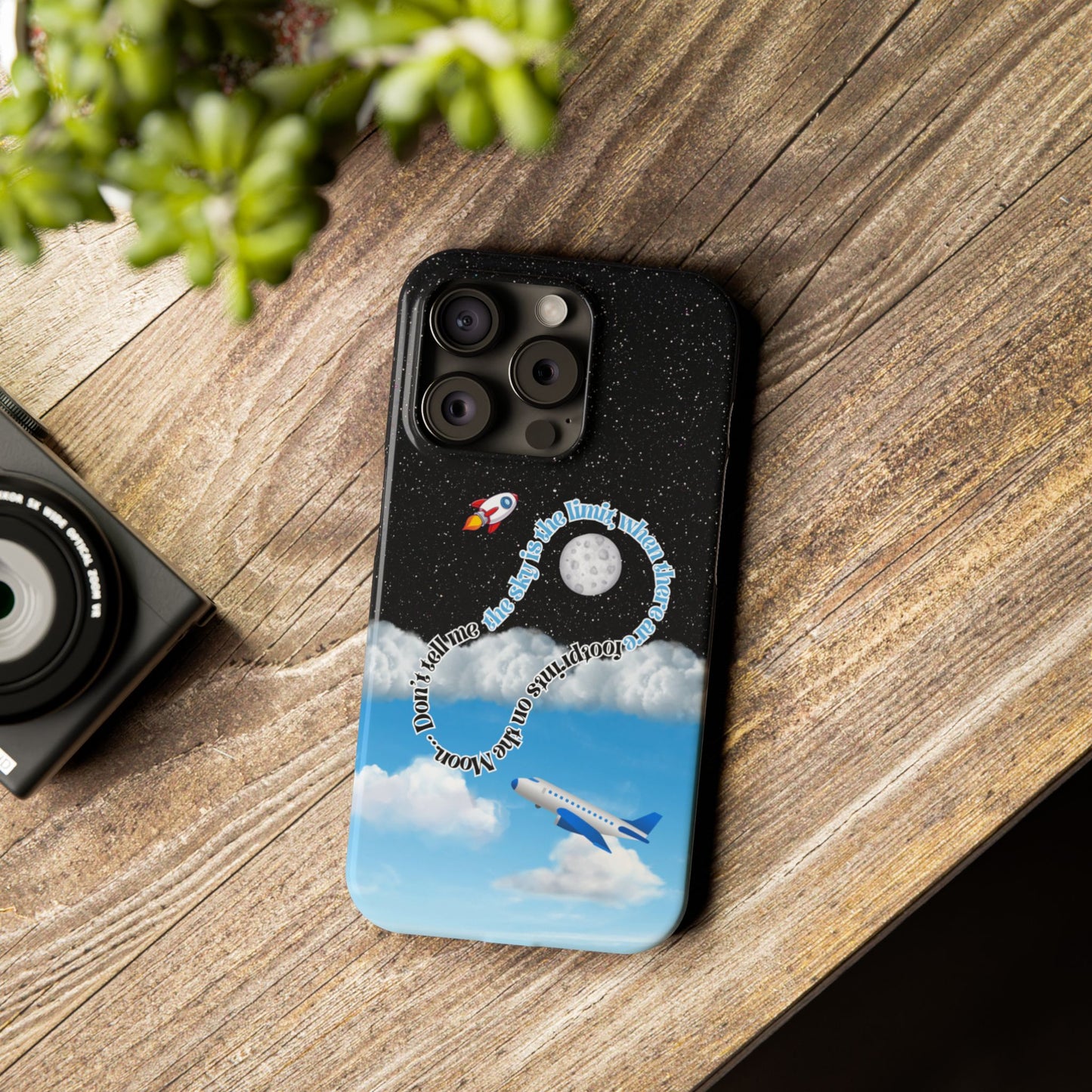 Slim Phone Case – “Footprints on the Moon” Edition 🌕