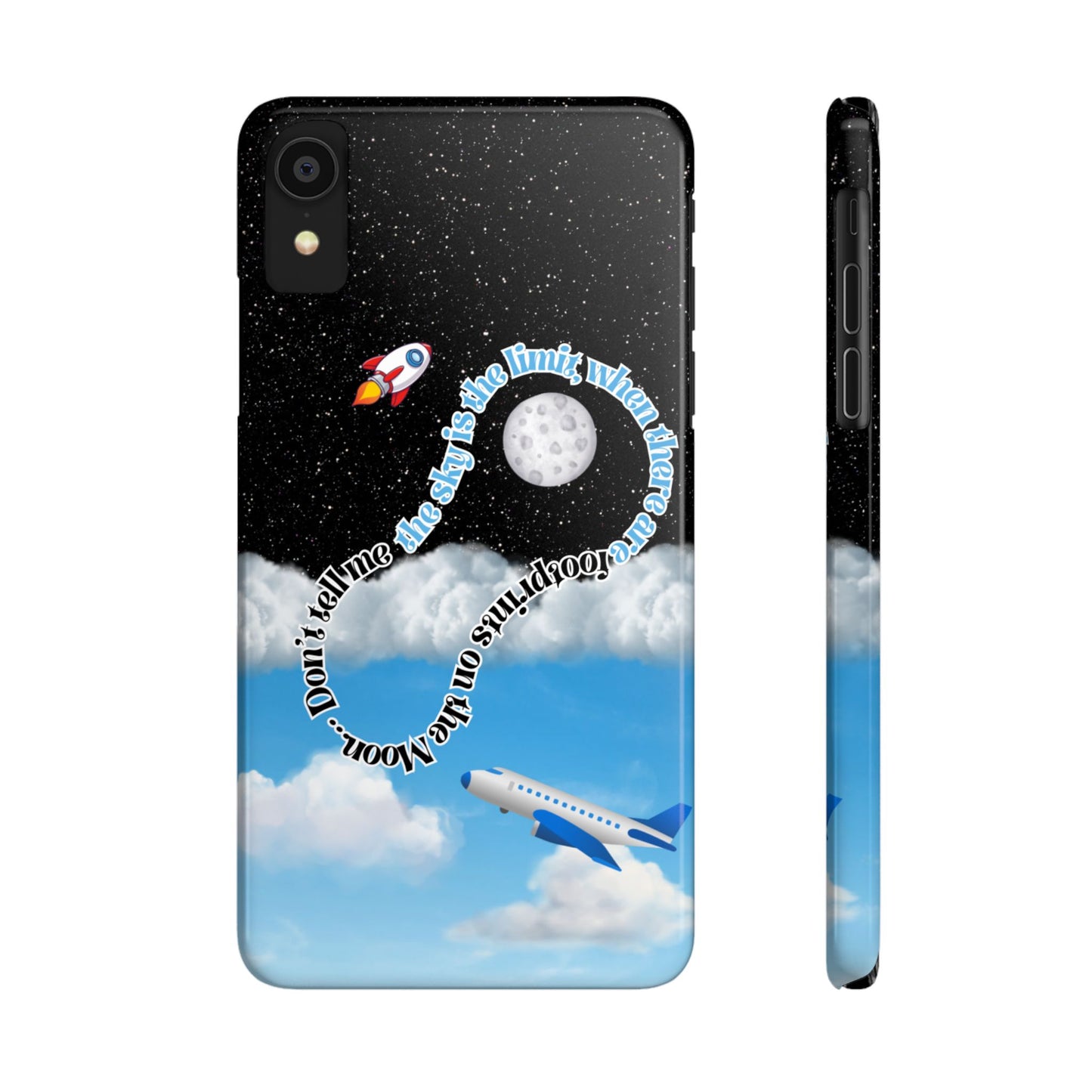 Slim Phone Case – “Footprints on the Moon” Edition 🌕