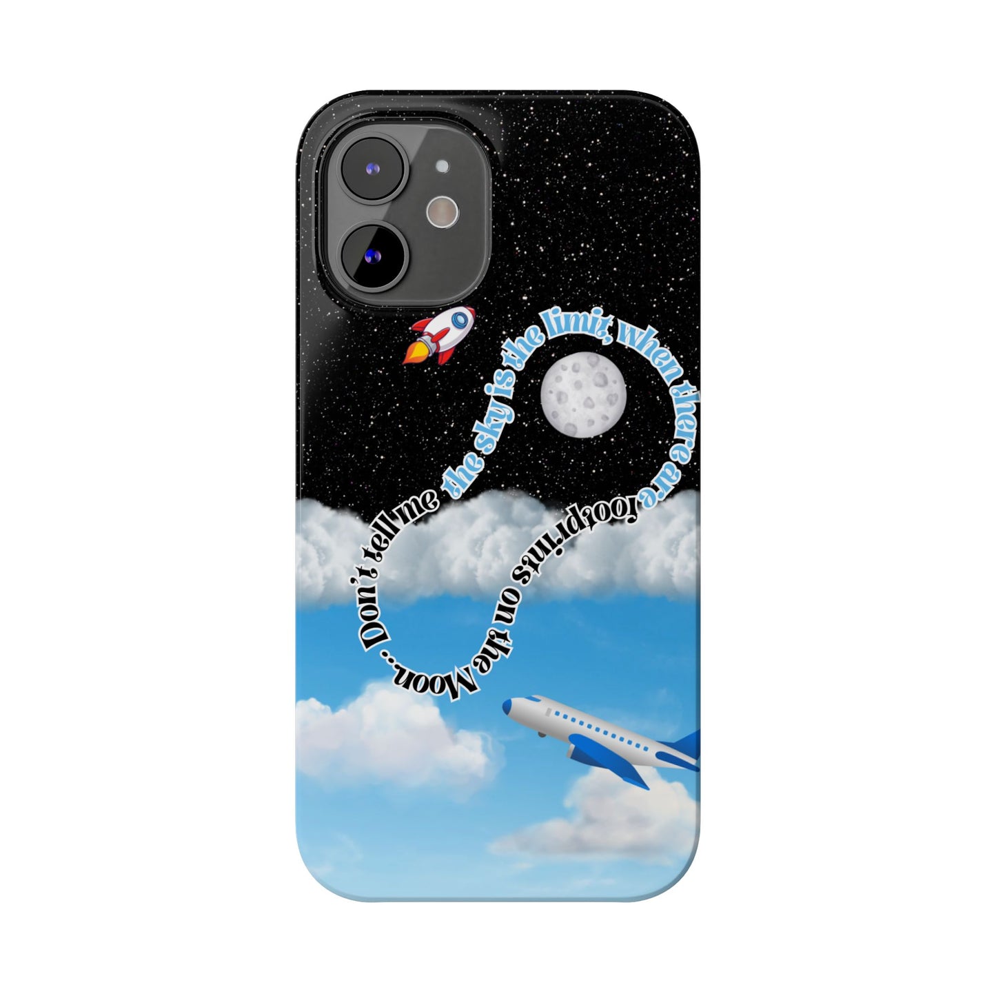 Slim Phone Case – “Footprints on the Moon” Edition 🌕