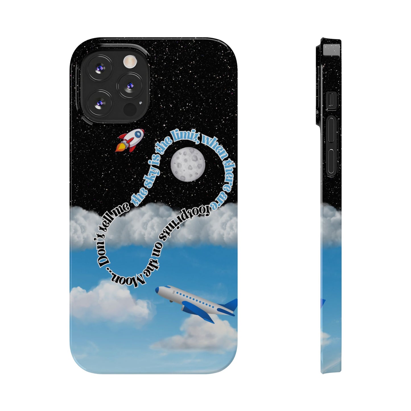Slim Phone Case – “Footprints on the Moon” Edition 🌕