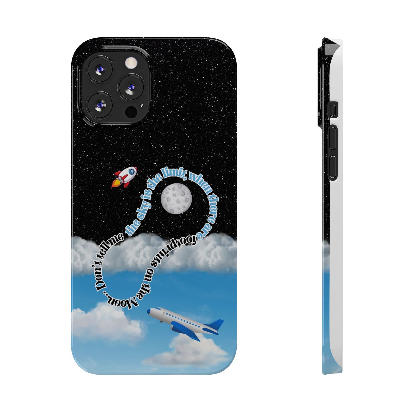 Slim Phone Case – “Footprints on the Moon” Edition 🌕
