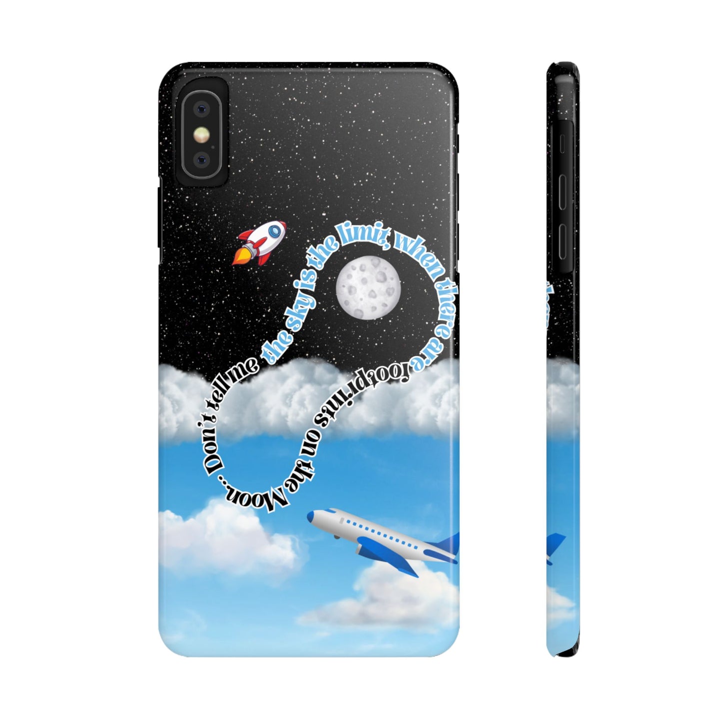 Slim Phone Case – “Footprints on the Moon” Edition 🌕
