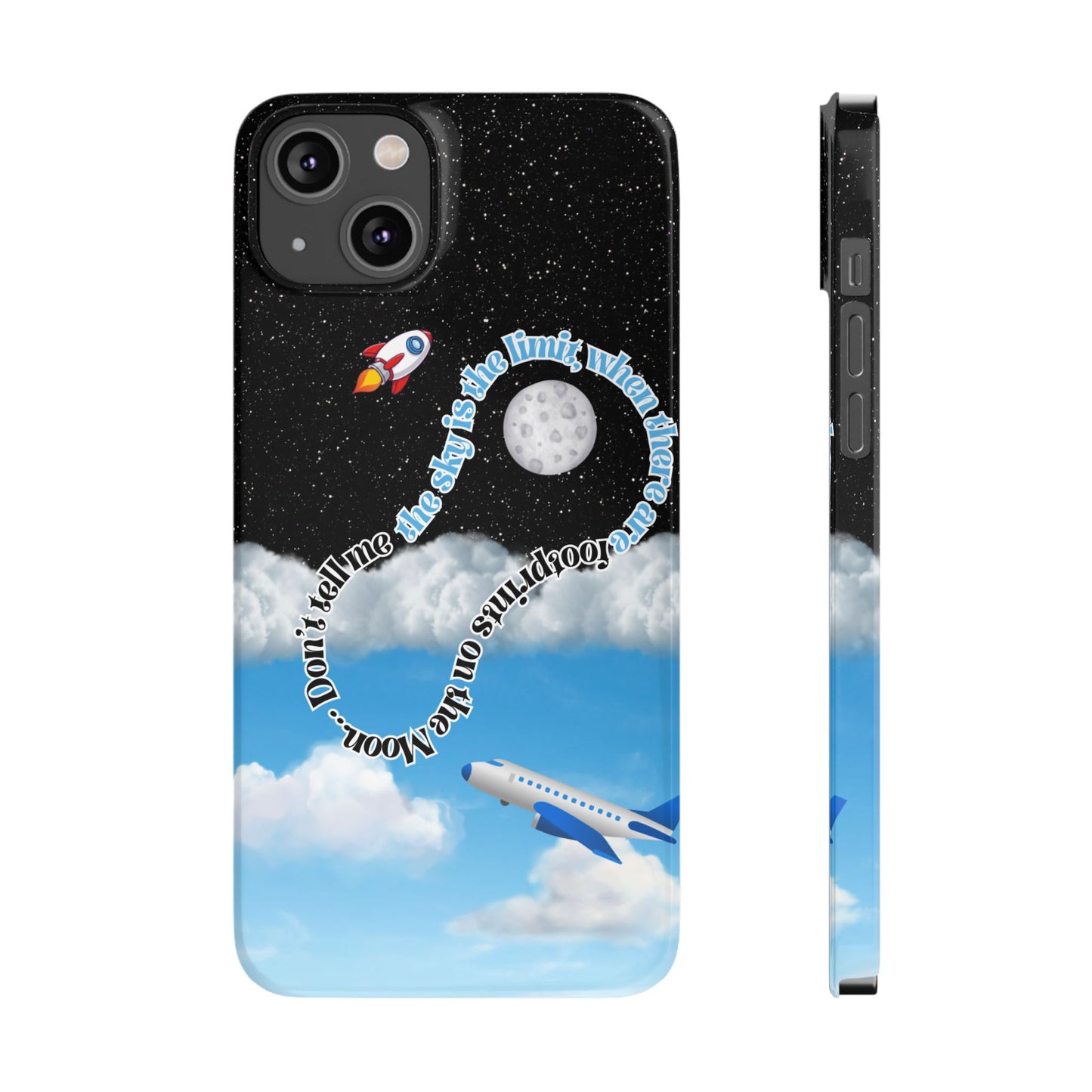 Slim Phone Case – “Footprints on the Moon” Edition 🌕