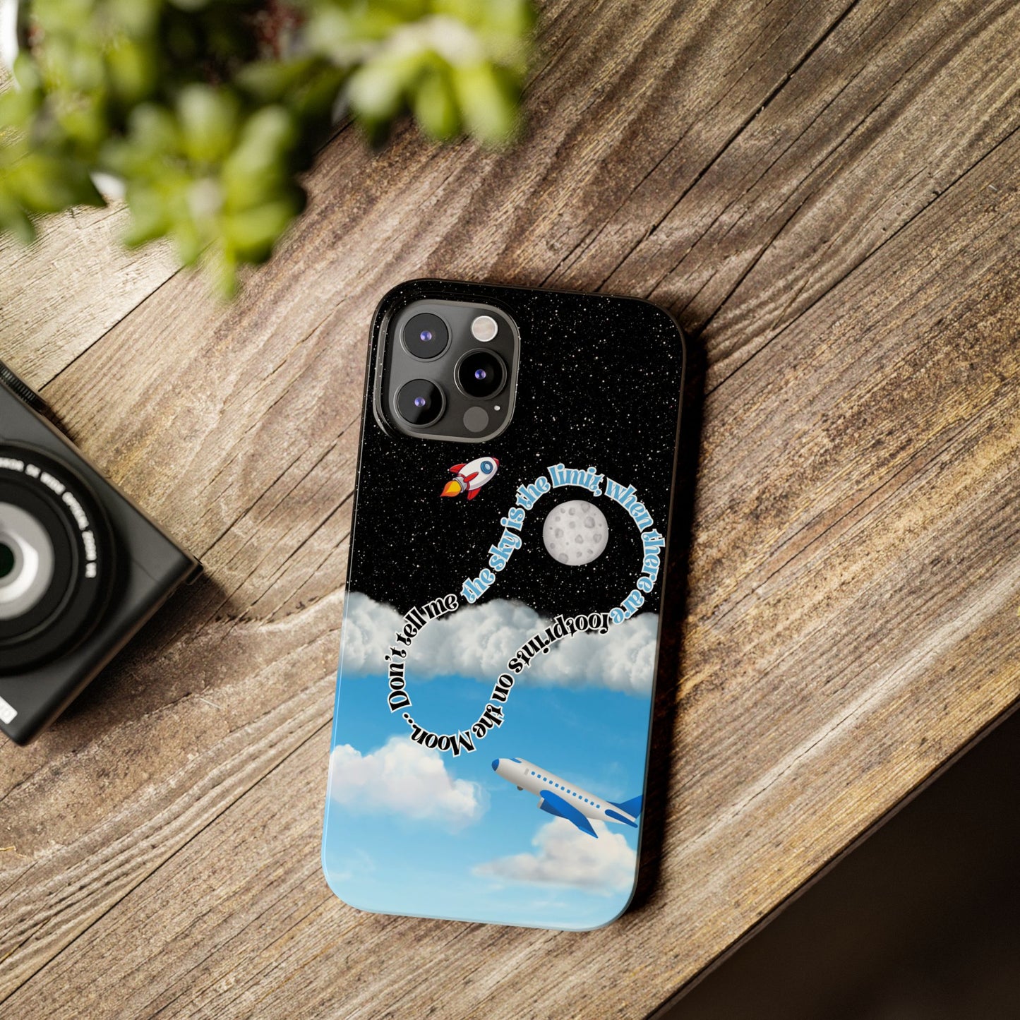 Slim Phone Case – “Footprints on the Moon” Edition 🌕