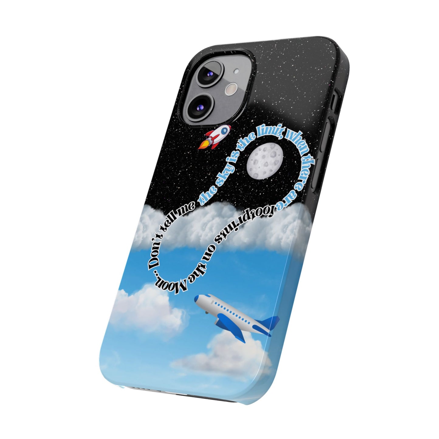 Slim Phone Case – “Footprints on the Moon” Edition 🌕