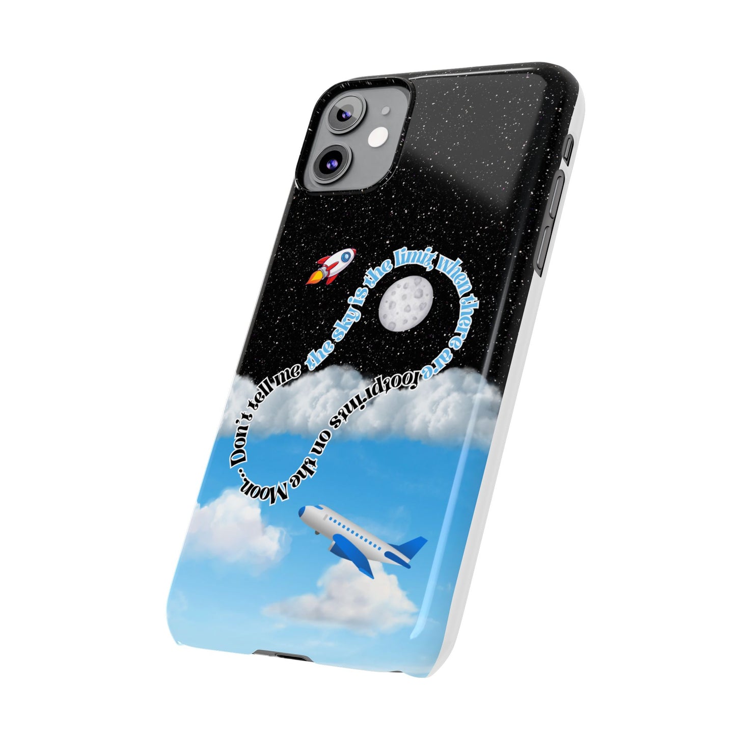Slim Phone Case – “Footprints on the Moon” Edition 🌕