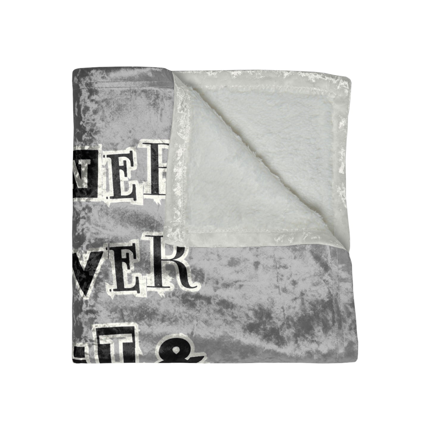 Winners Never Quit Crushed Velvet Blanket ๐ช๐ฅ