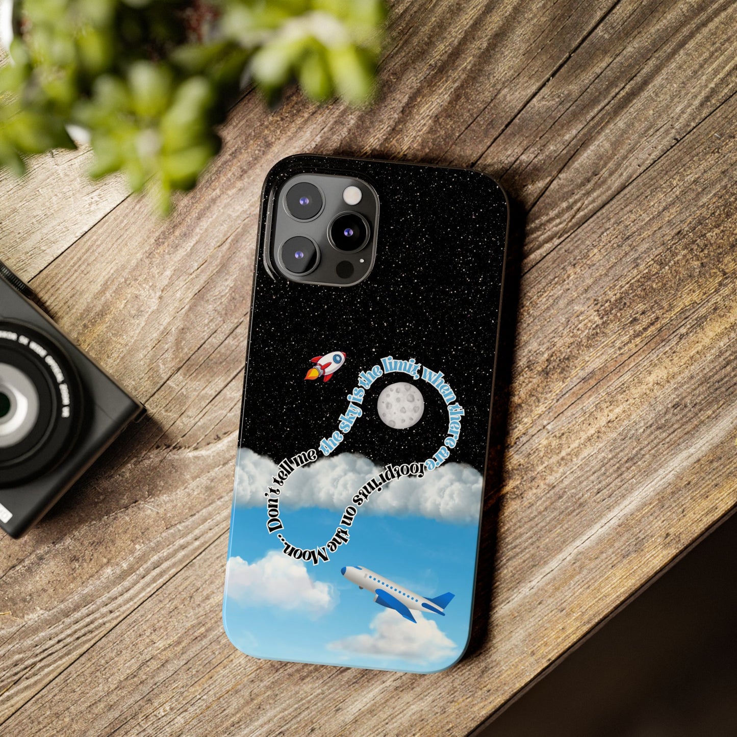 Slim Phone Case – “Footprints on the Moon” Edition 🌕