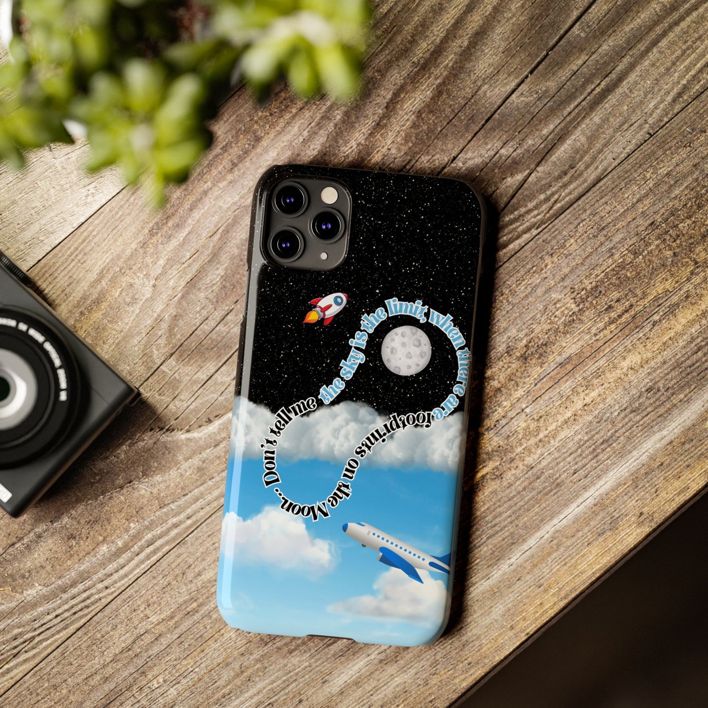 Slim Phone Case – “Footprints on the Moon” Edition 🌕