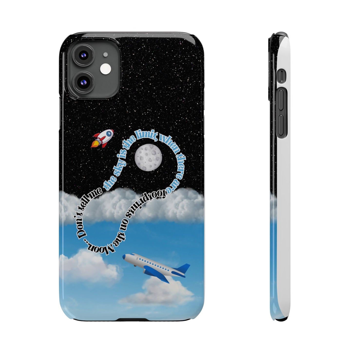 Slim Phone Case – “Footprints on the Moon” Edition 🌕