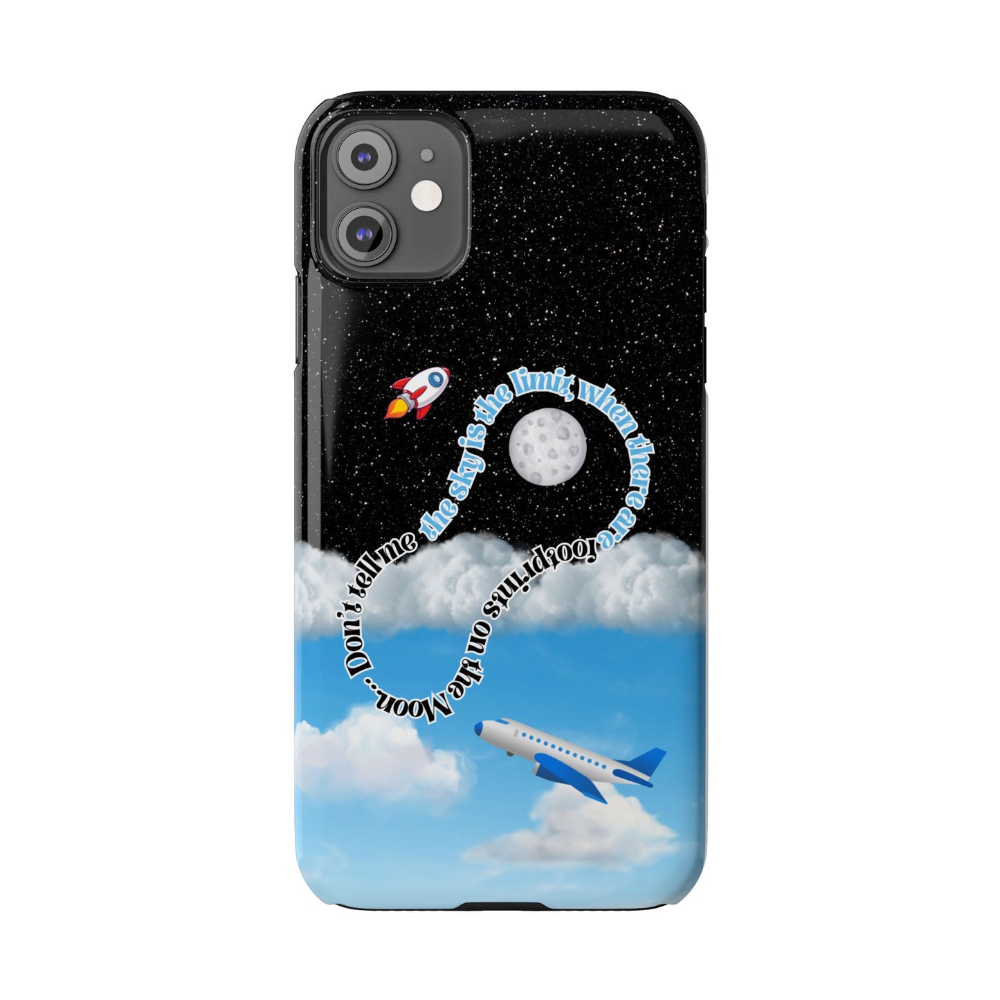 Slim Phone Case – “Footprints on the Moon” Edition 🌕