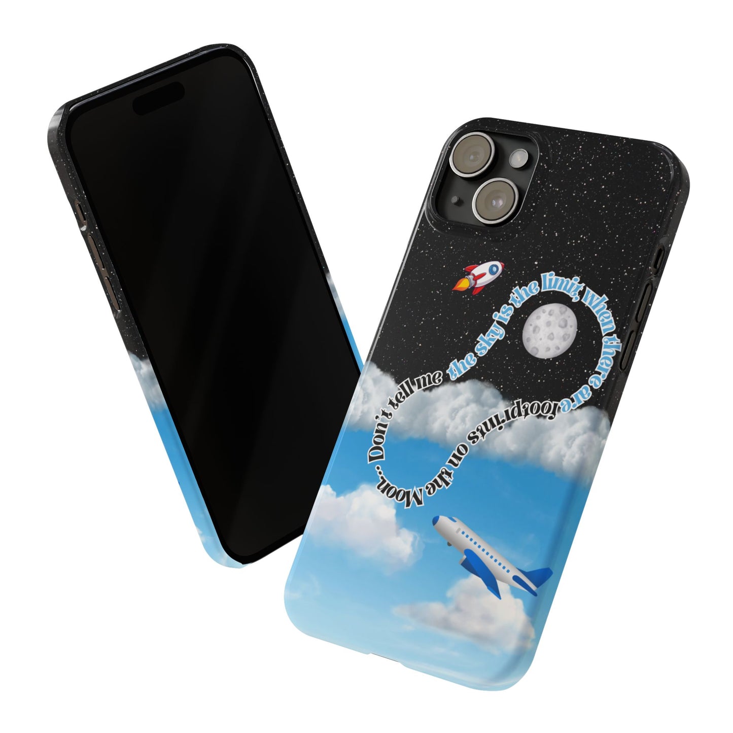 Slim Phone Case – “Footprints on the Moon” Edition 🌕