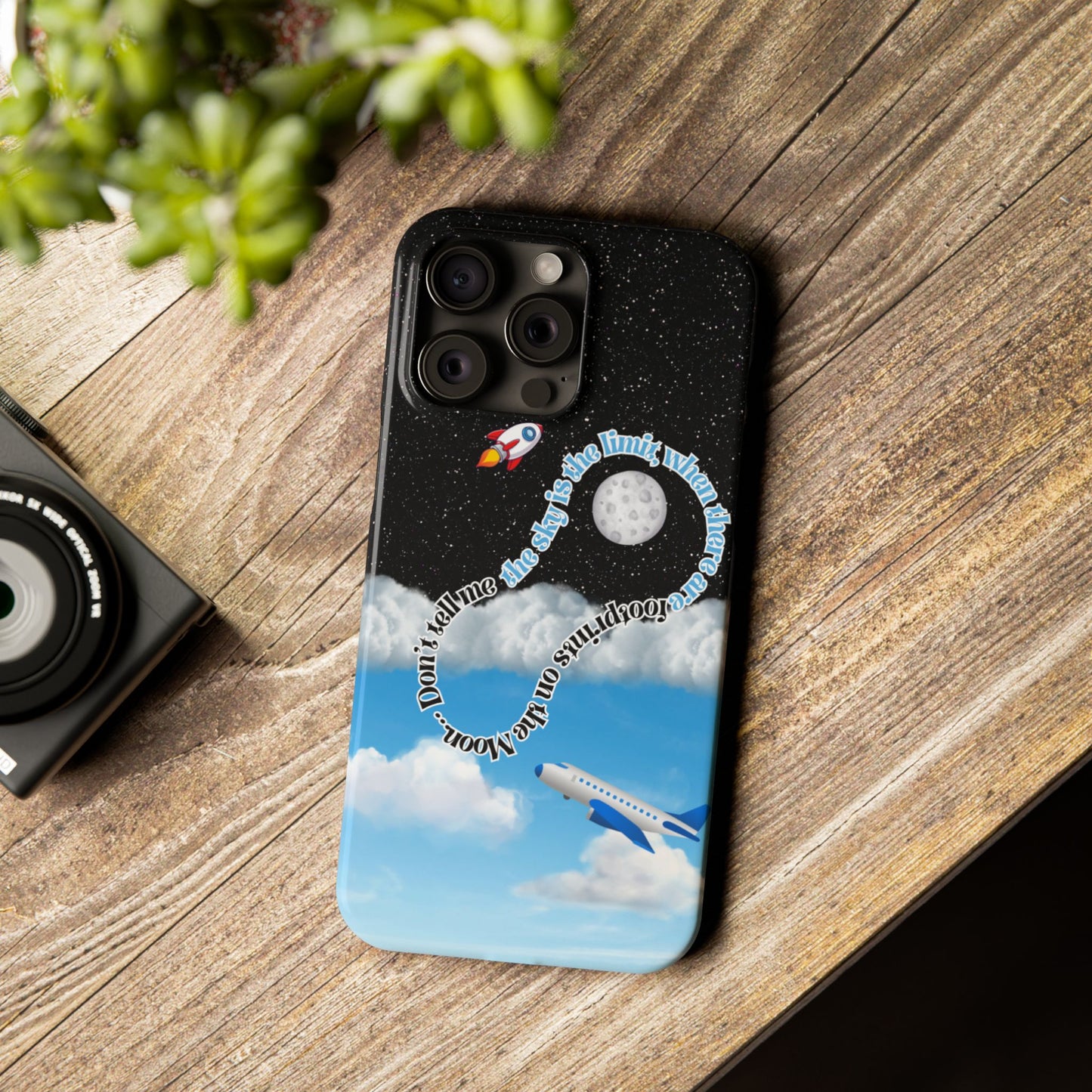 Slim Phone Case – “Footprints on the Moon” Edition 🌕