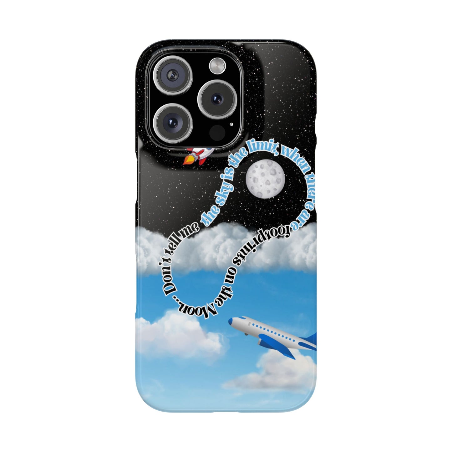 Slim Phone Case – “Footprints on the Moon” Edition 🌕