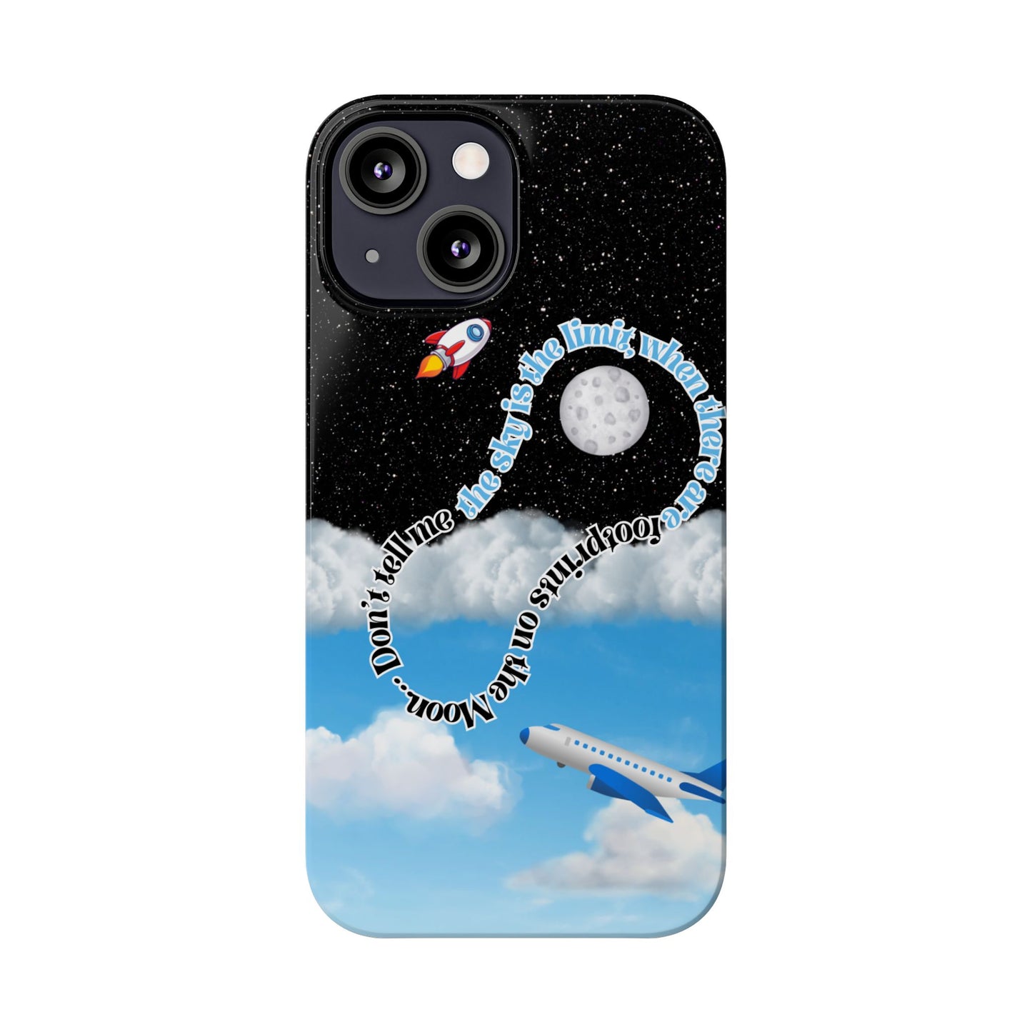 Slim Phone Case – “Footprints on the Moon” Edition 🌕