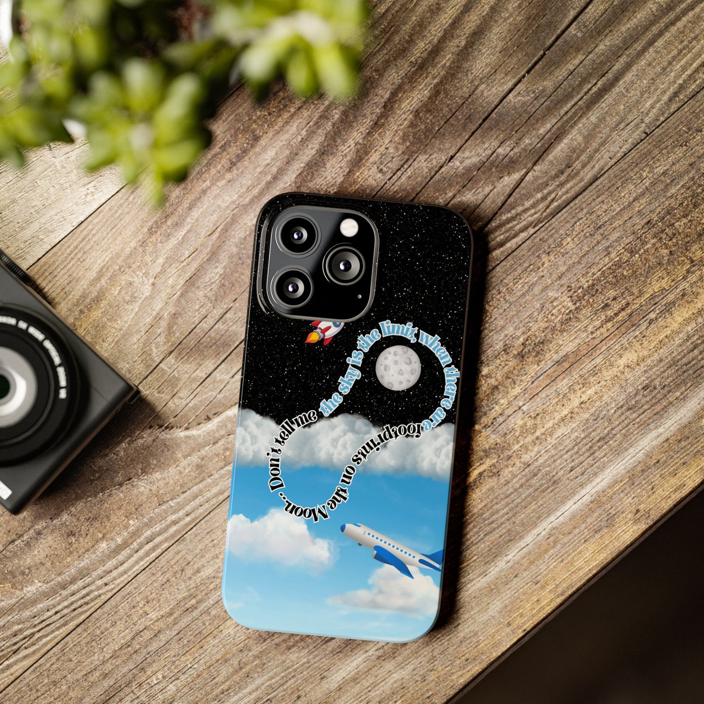 Slim Phone Case – “Footprints on the Moon” Edition 🌕