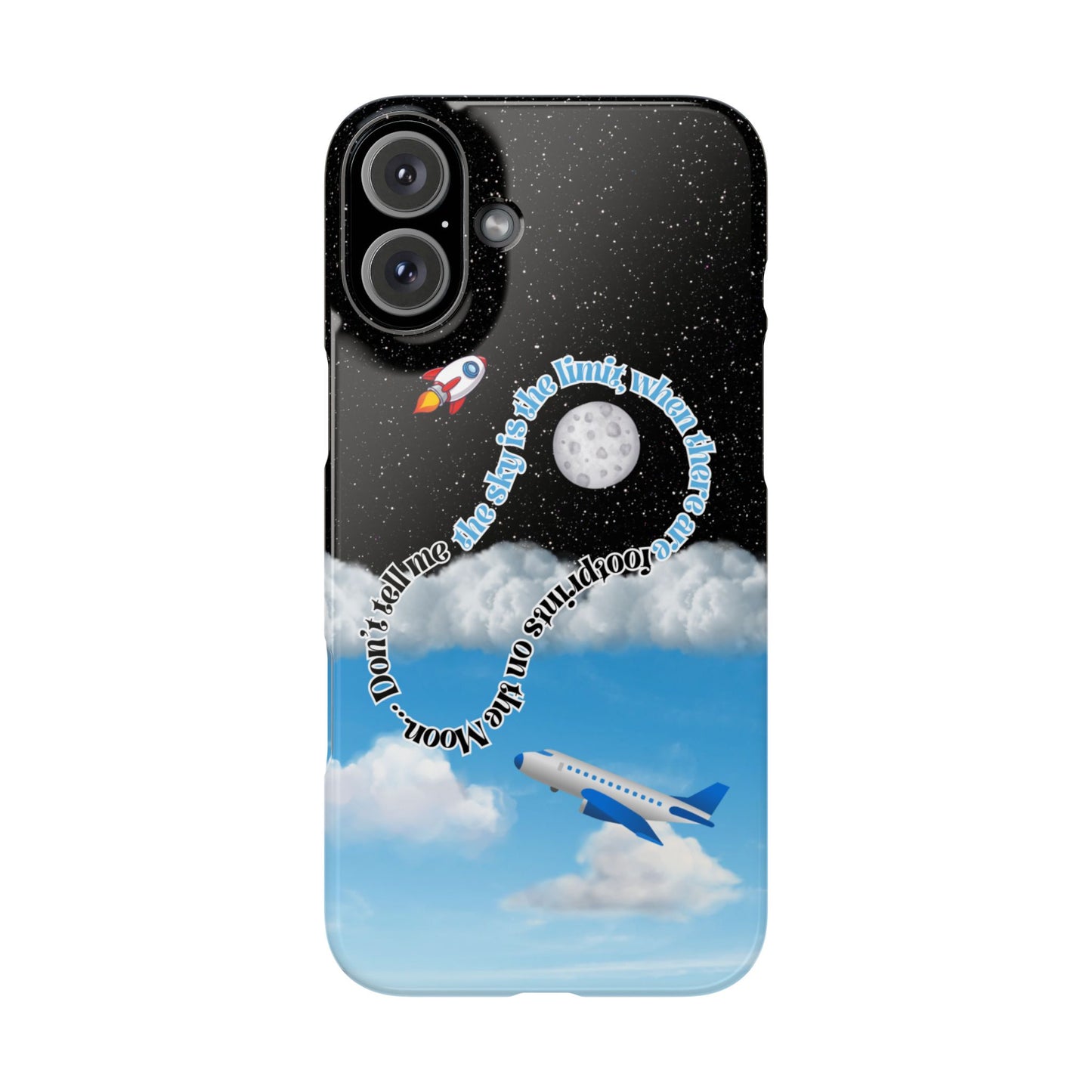 Slim Phone Case – “Footprints on the Moon” Edition 🌕
