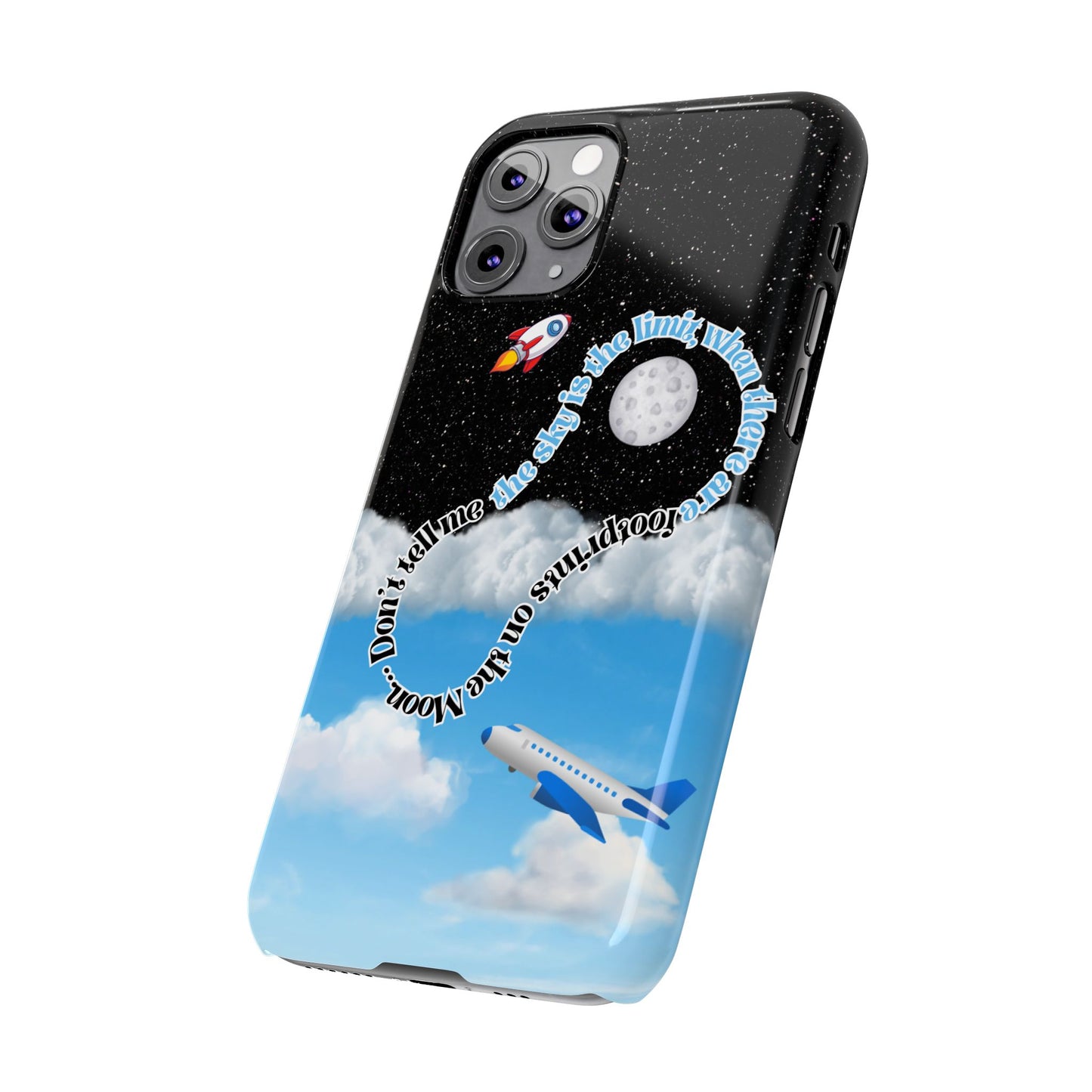 Slim Phone Case – “Footprints on the Moon” Edition 🌕