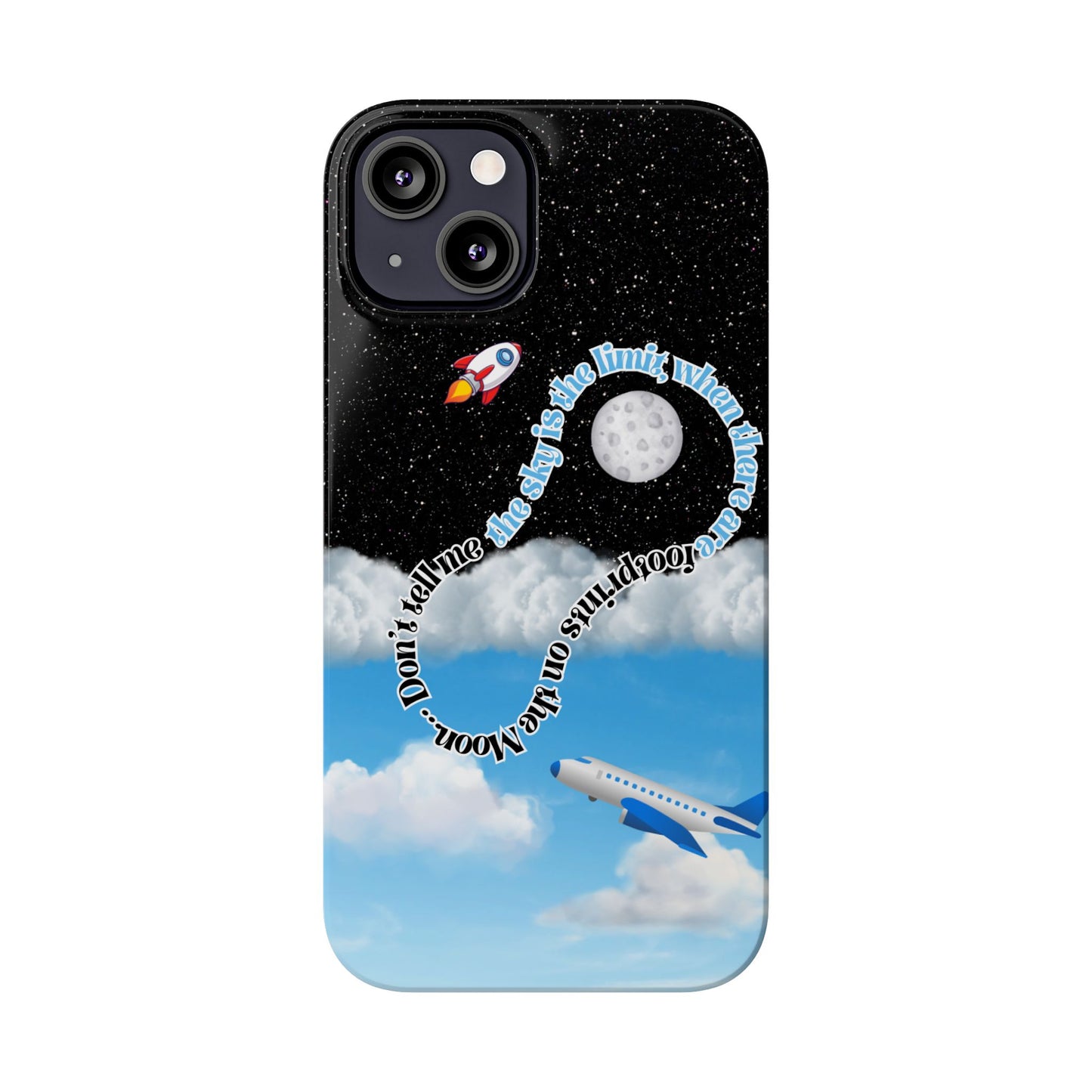 Slim Phone Case – “Footprints on the Moon” Edition 🌕