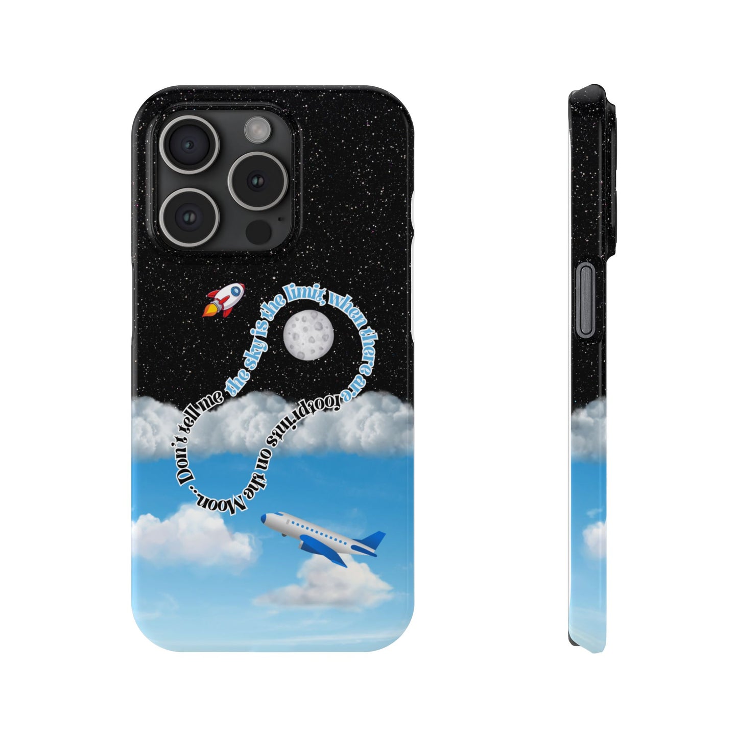 Slim Phone Case – “Footprints on the Moon” Edition 🌕