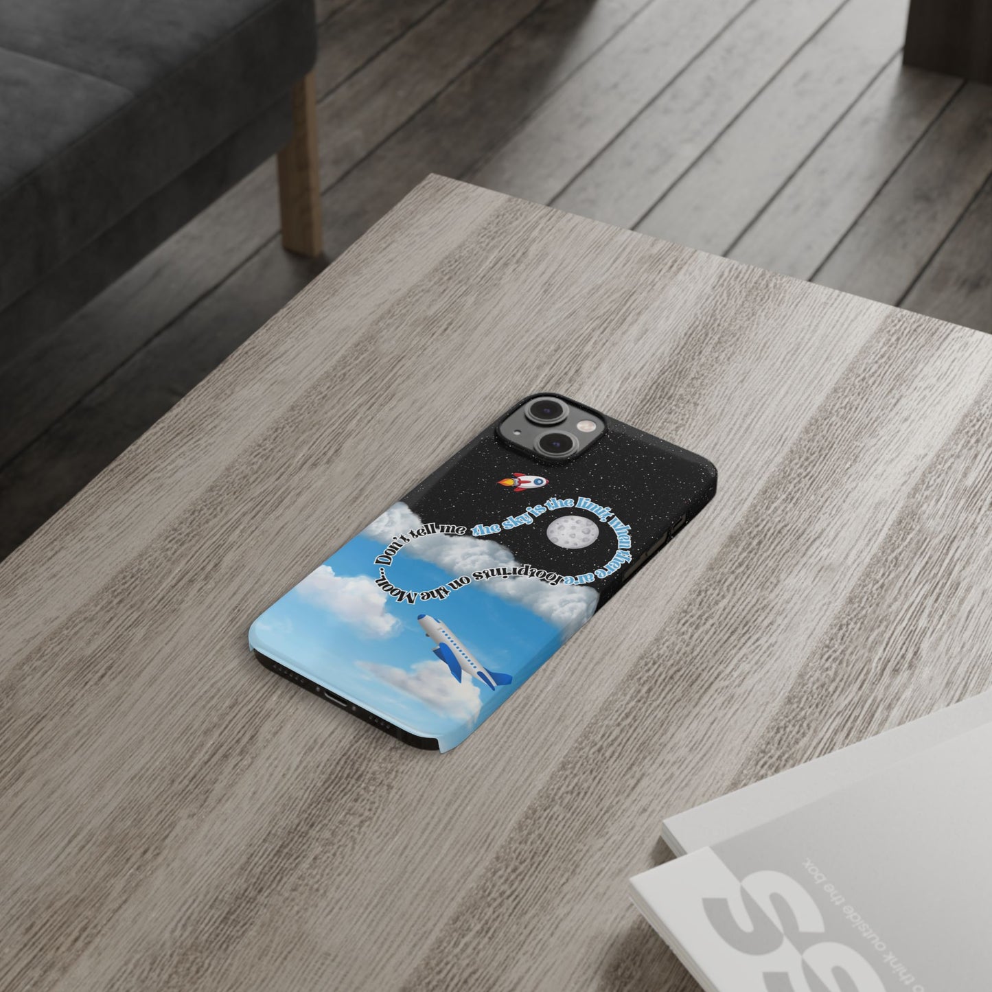 Slim Phone Case – “Footprints on the Moon” Edition 🌕