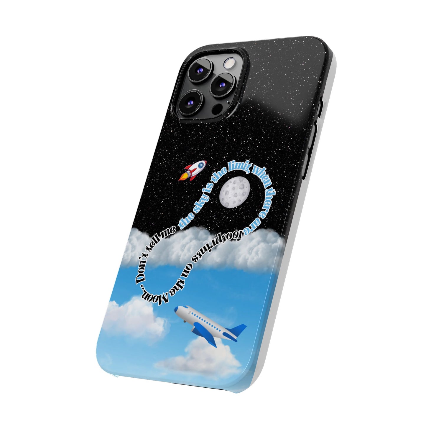 Slim Phone Case – “Footprints on the Moon” Edition 🌕