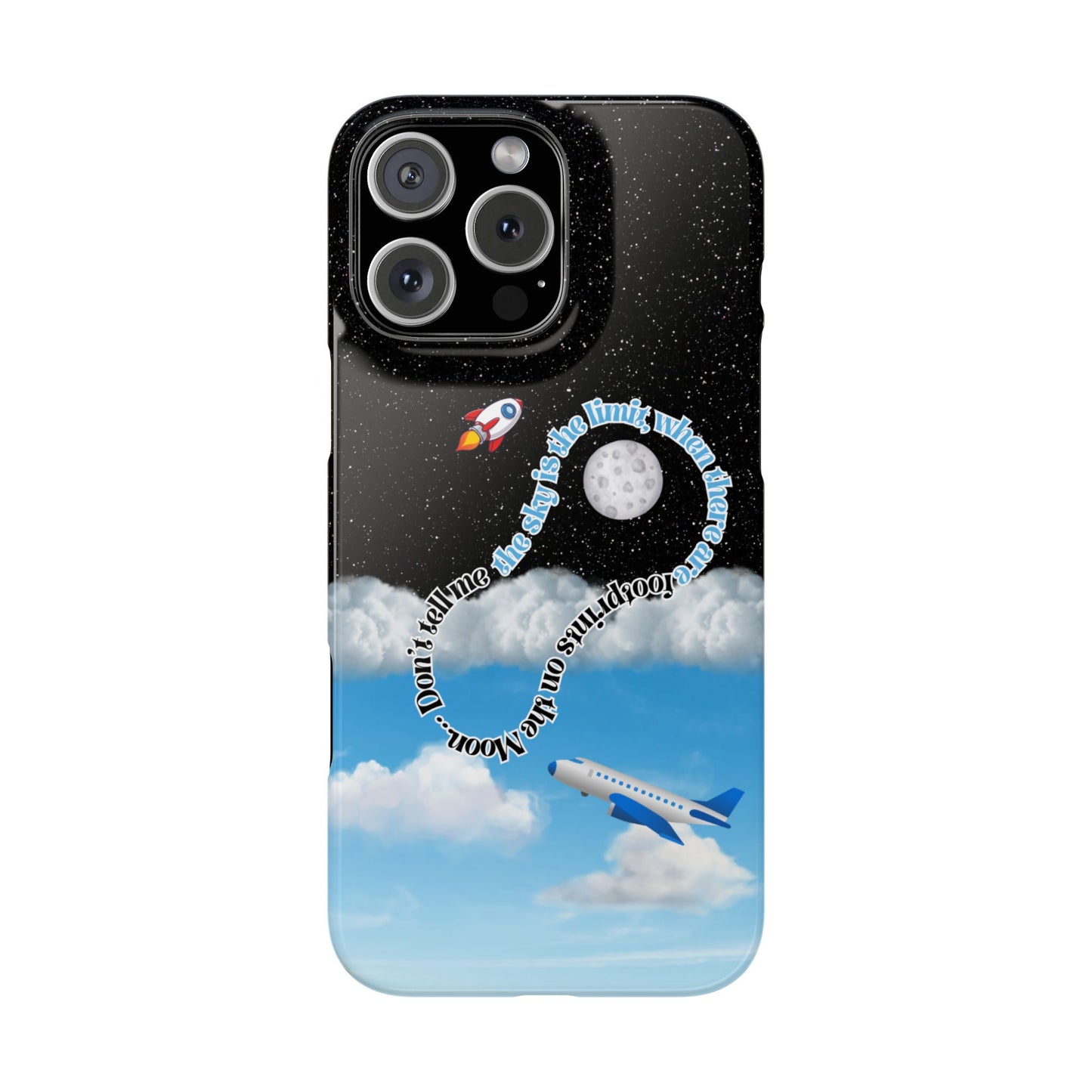 Slim Phone Case – “Footprints on the Moon” Edition 🌕