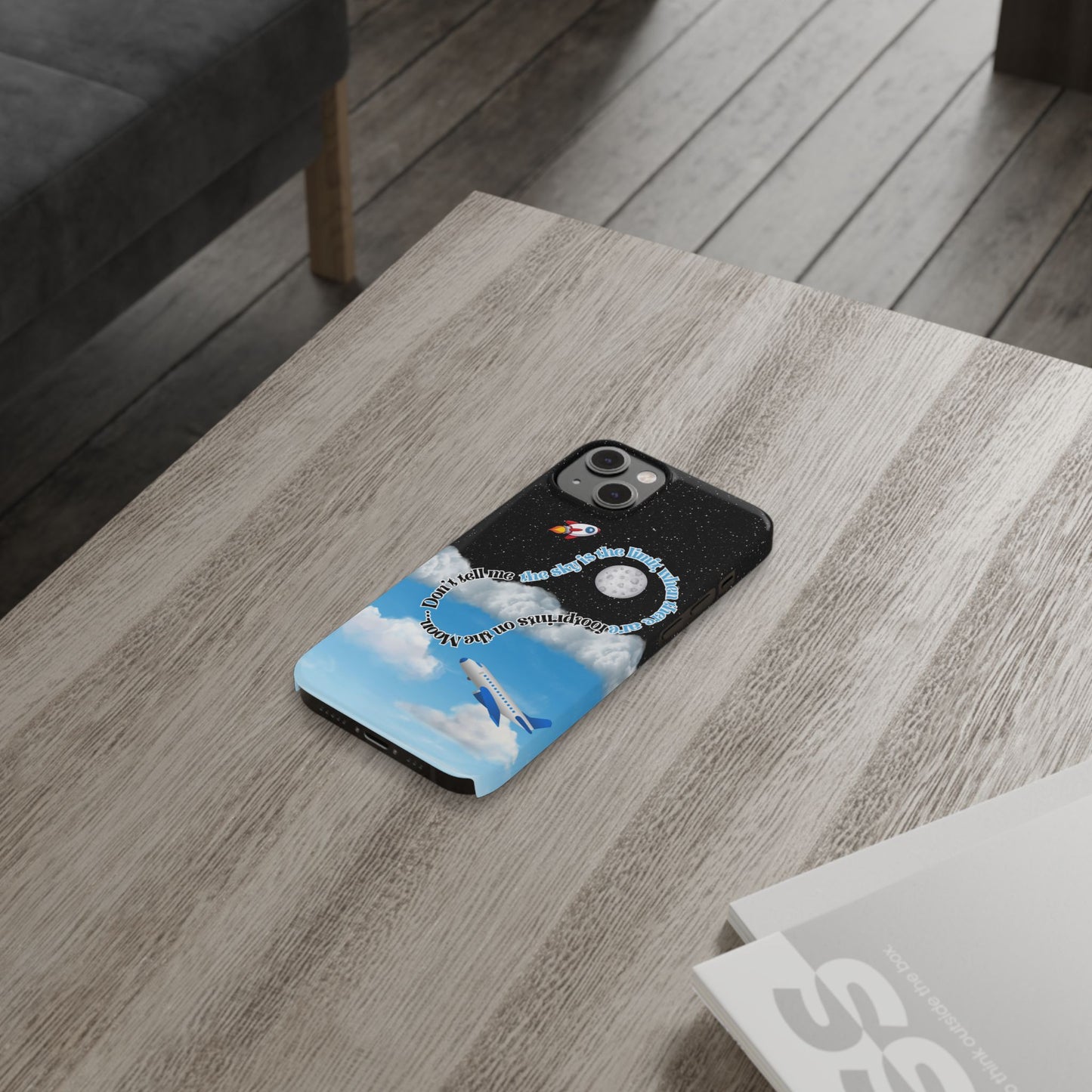 Slim Phone Case – “Footprints on the Moon” Edition 🌕