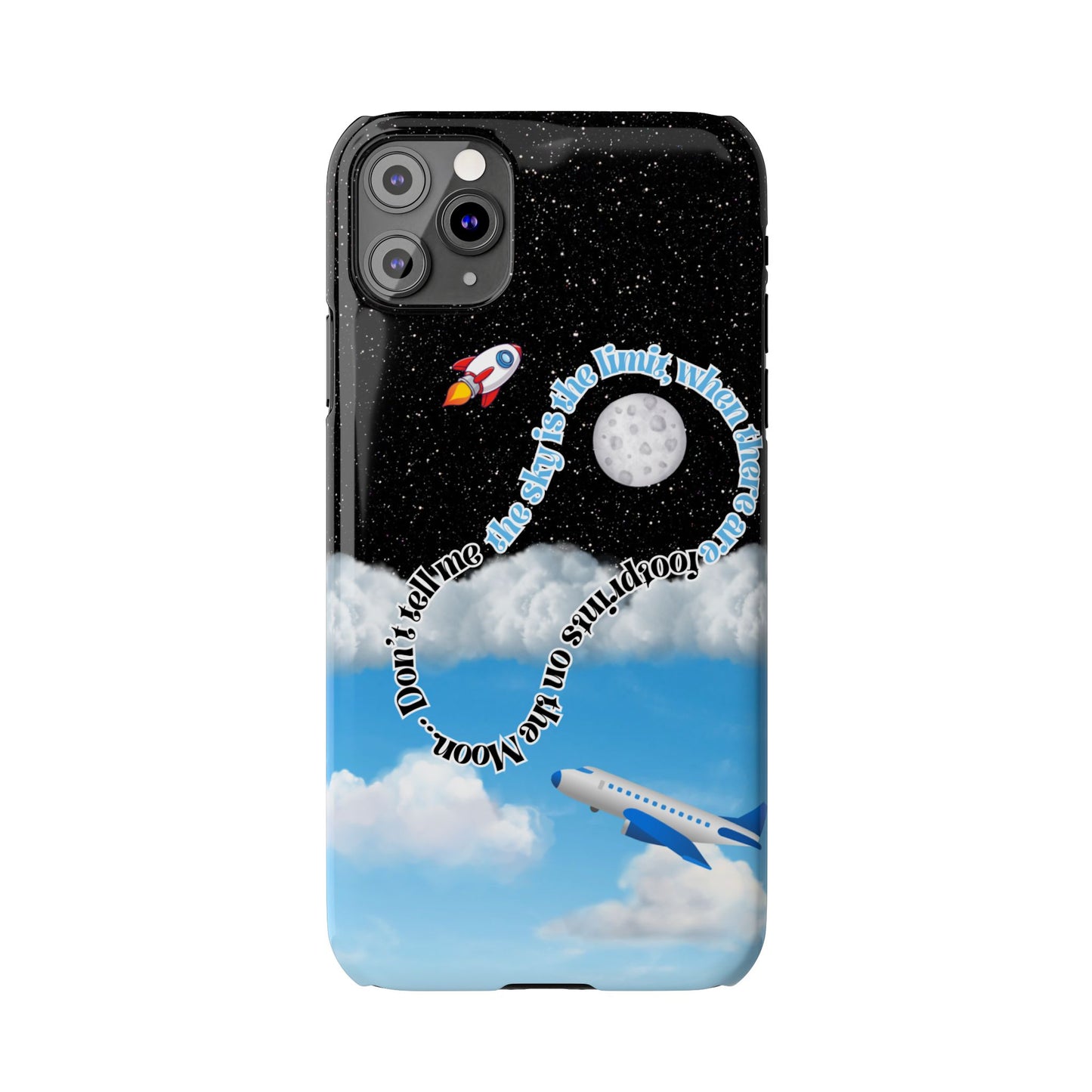 Slim Phone Case – “Footprints on the Moon” Edition 🌕