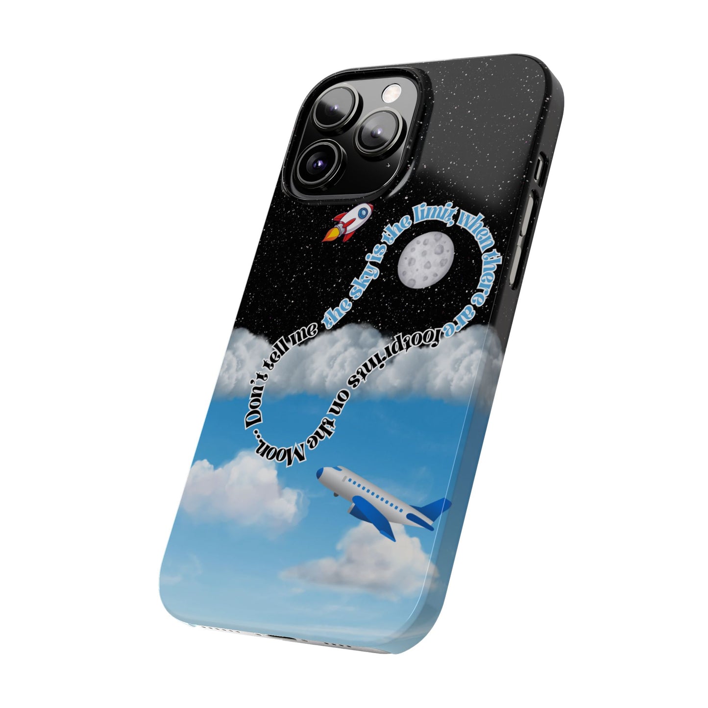 Slim Phone Case – “Footprints on the Moon” Edition 🌕