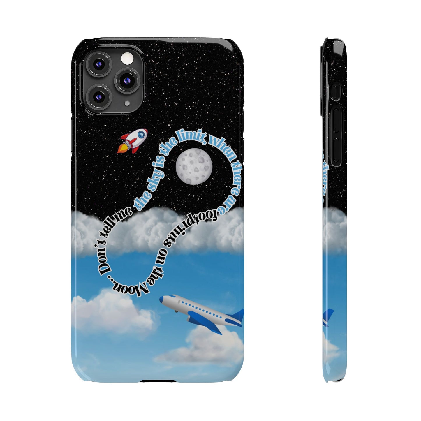 Slim Phone Case – “Footprints on the Moon” Edition 🌕