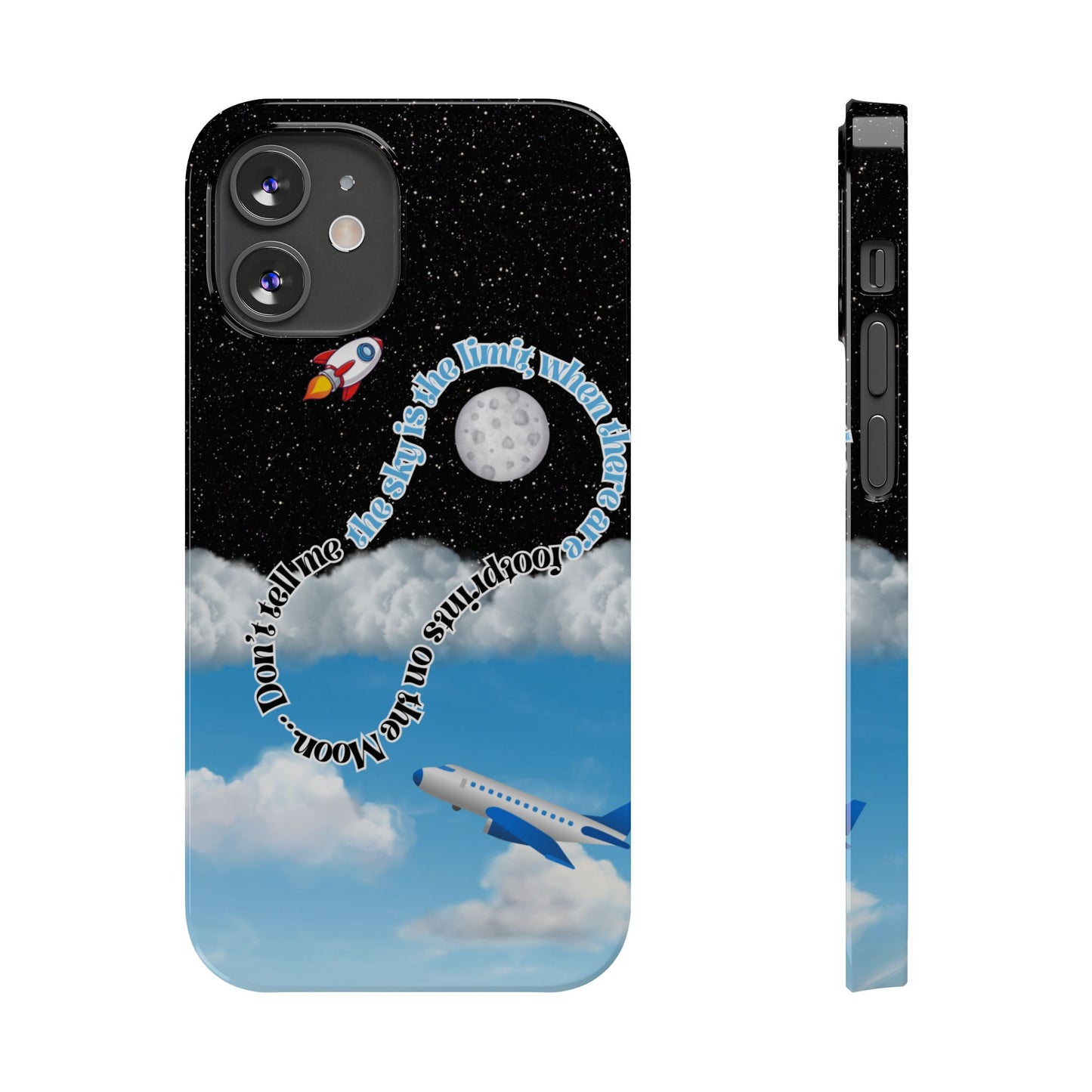 Slim Phone Case – “Footprints on the Moon” Edition 🌕