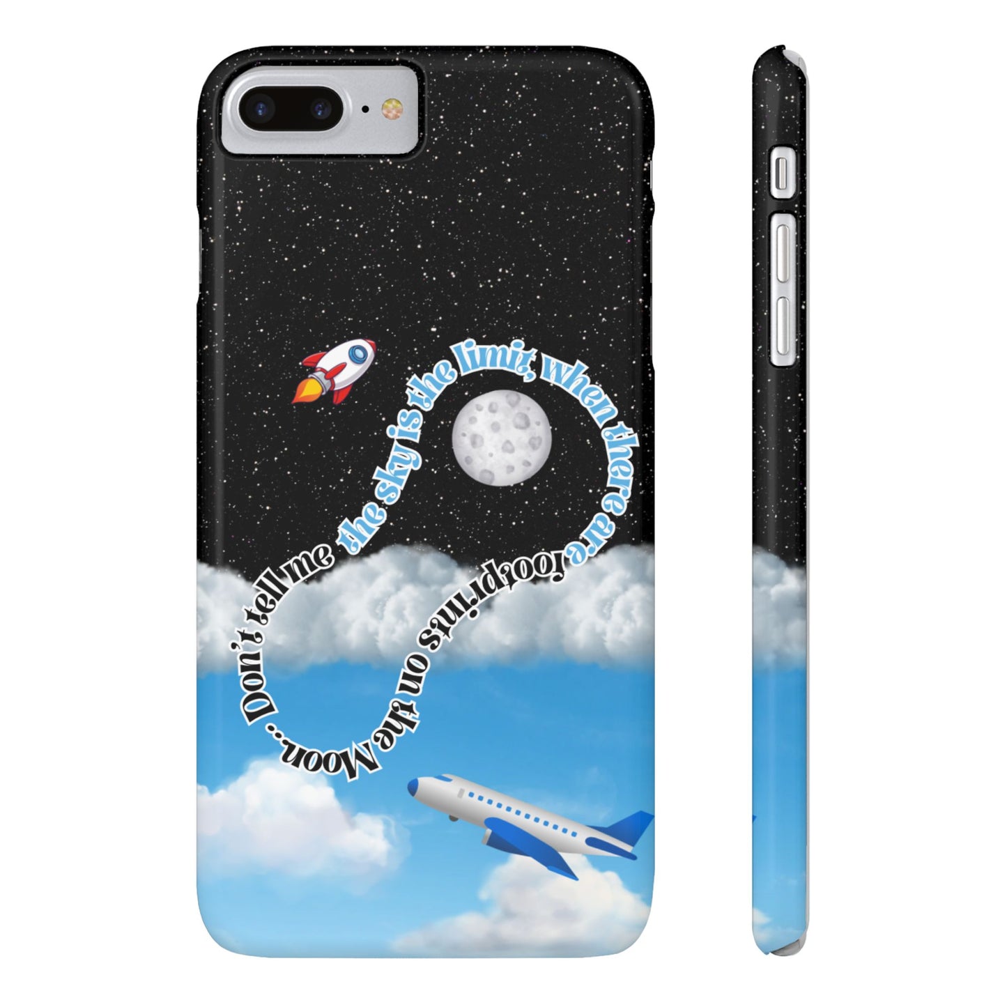 Slim Phone Case – “Footprints on the Moon” Edition 🌕
