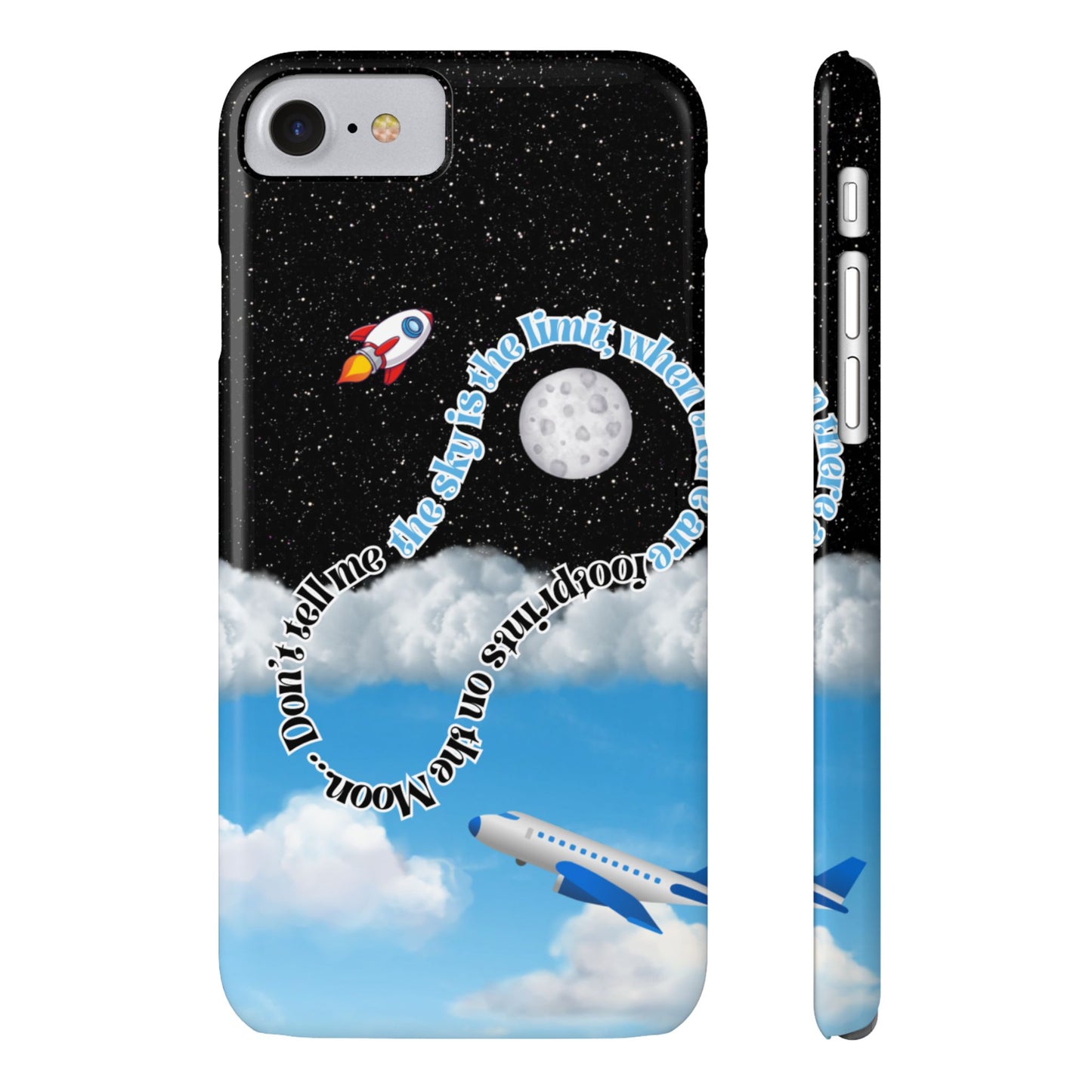 Slim Phone Case – “Footprints on the Moon” Edition 🌕