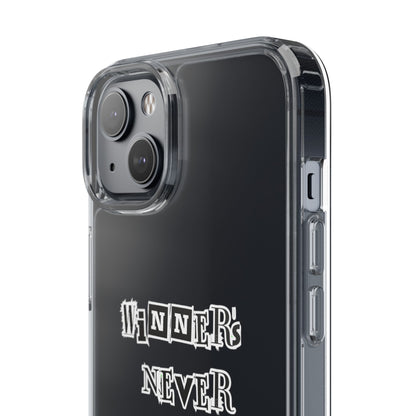Clear Phone Case – “Winners Never Quit” Edition 💪✨