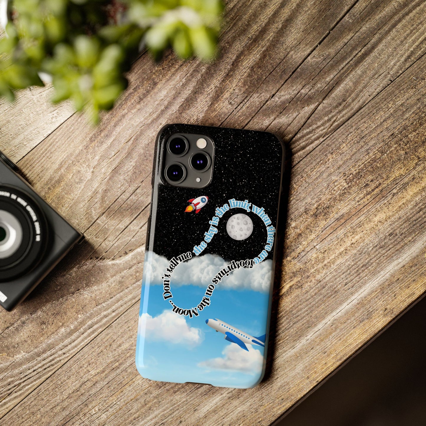 Slim Phone Case – “Footprints on the Moon” Edition 🌕
