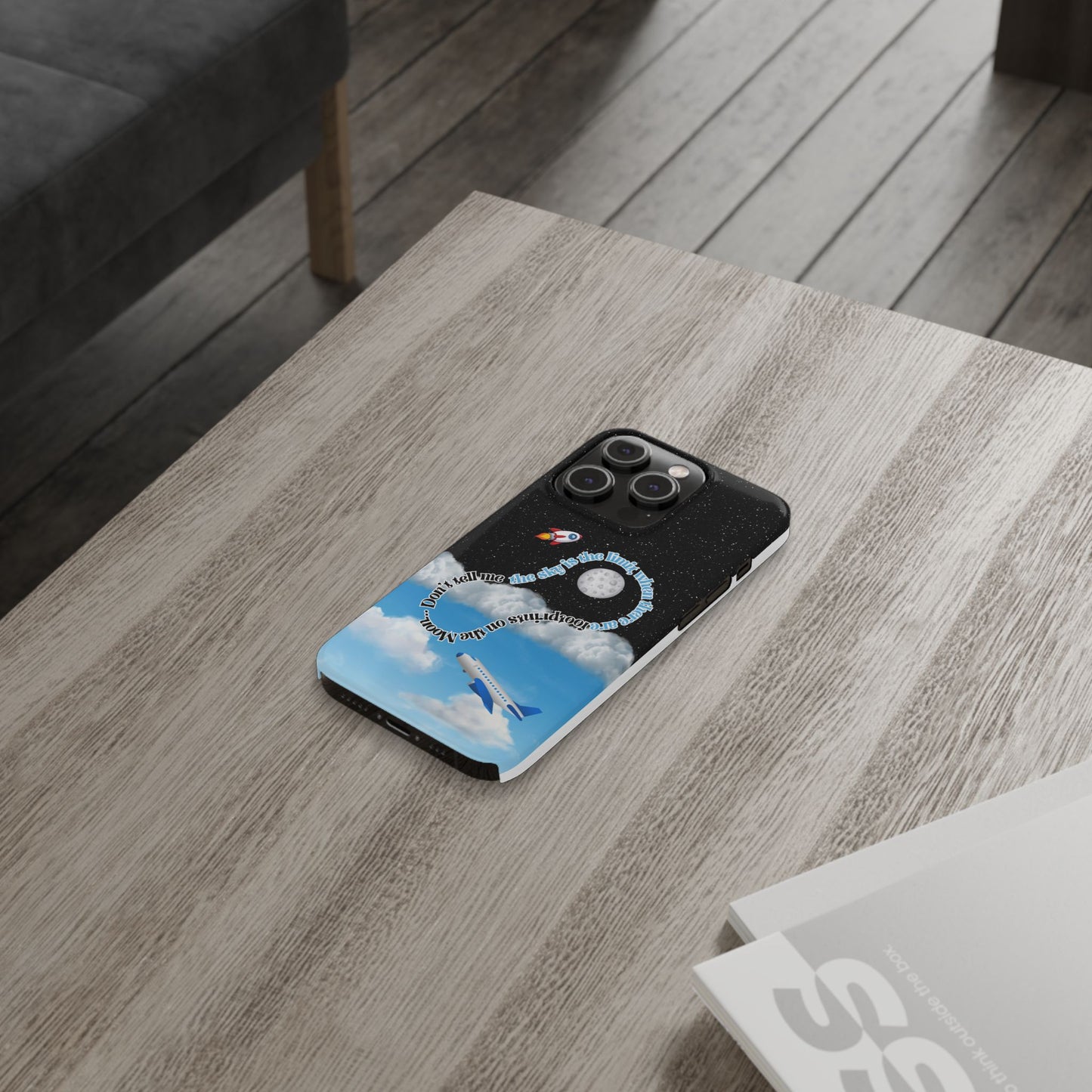 Slim Phone Case – “Footprints on the Moon” Edition 🌕