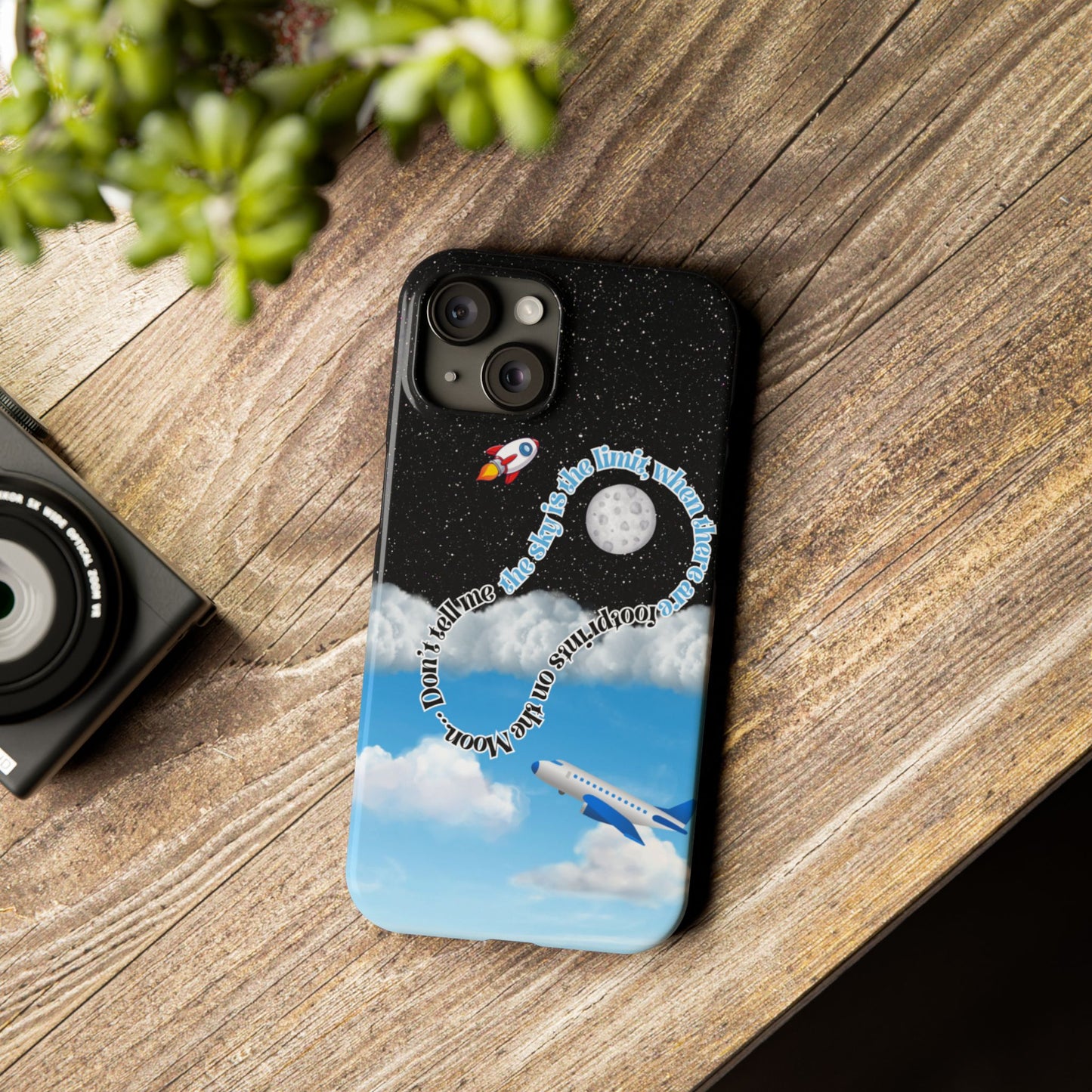 Slim Phone Case – “Footprints on the Moon” Edition 🌕