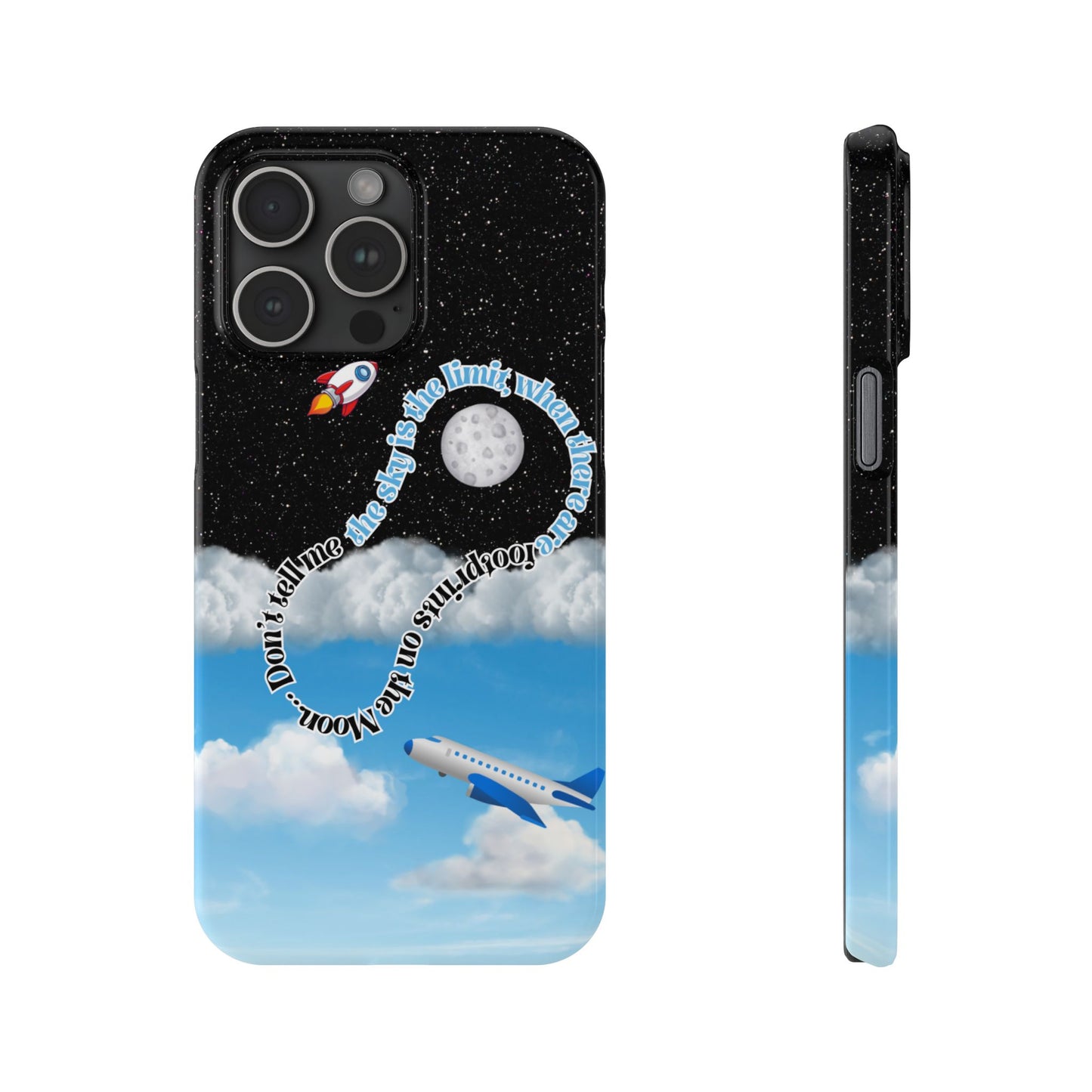 Slim Phone Case – “Footprints on the Moon” Edition 🌕