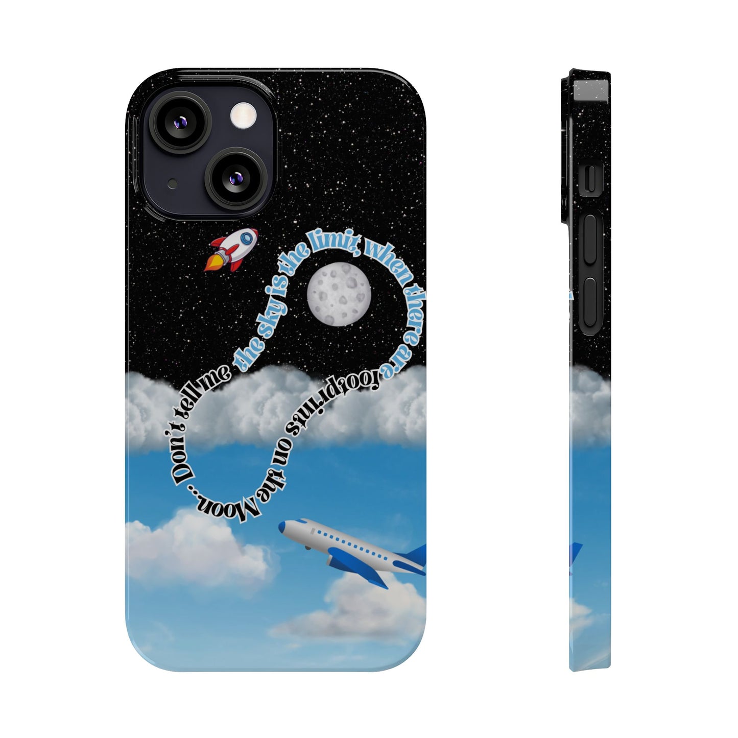 Slim Phone Case – “Footprints on the Moon” Edition 🌕