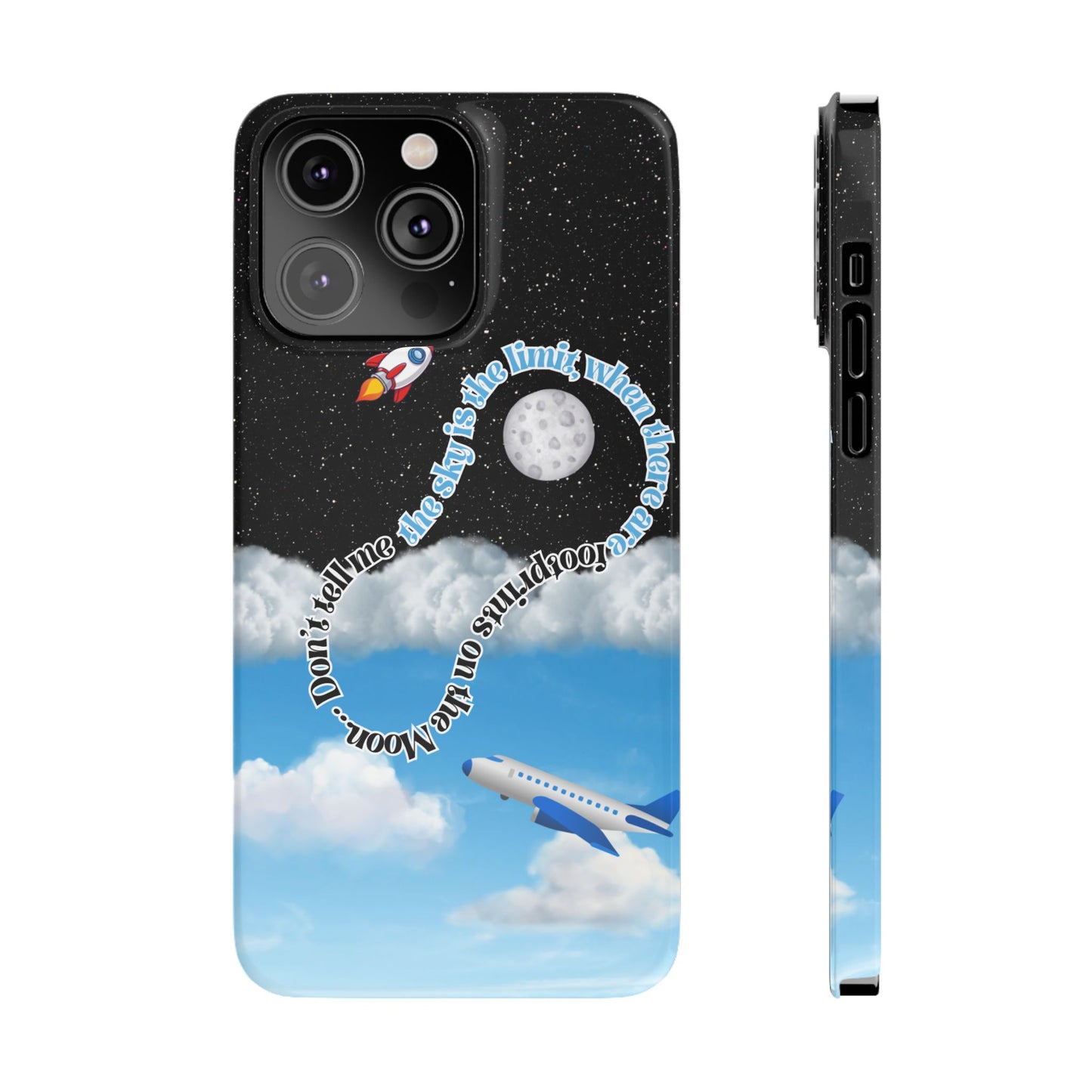 Slim Phone Case – “Footprints on the Moon” Edition 🌕