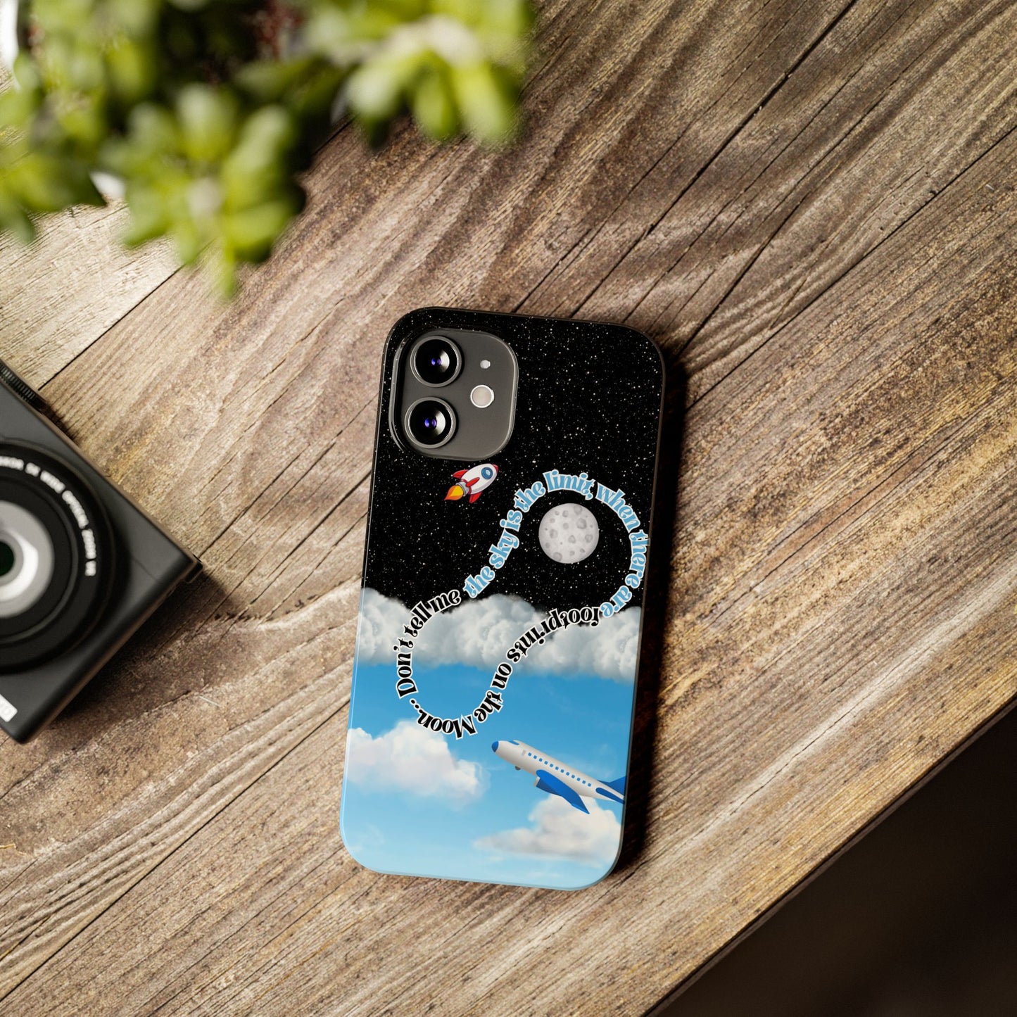 Slim Phone Case – “Footprints on the Moon” Edition 🌕