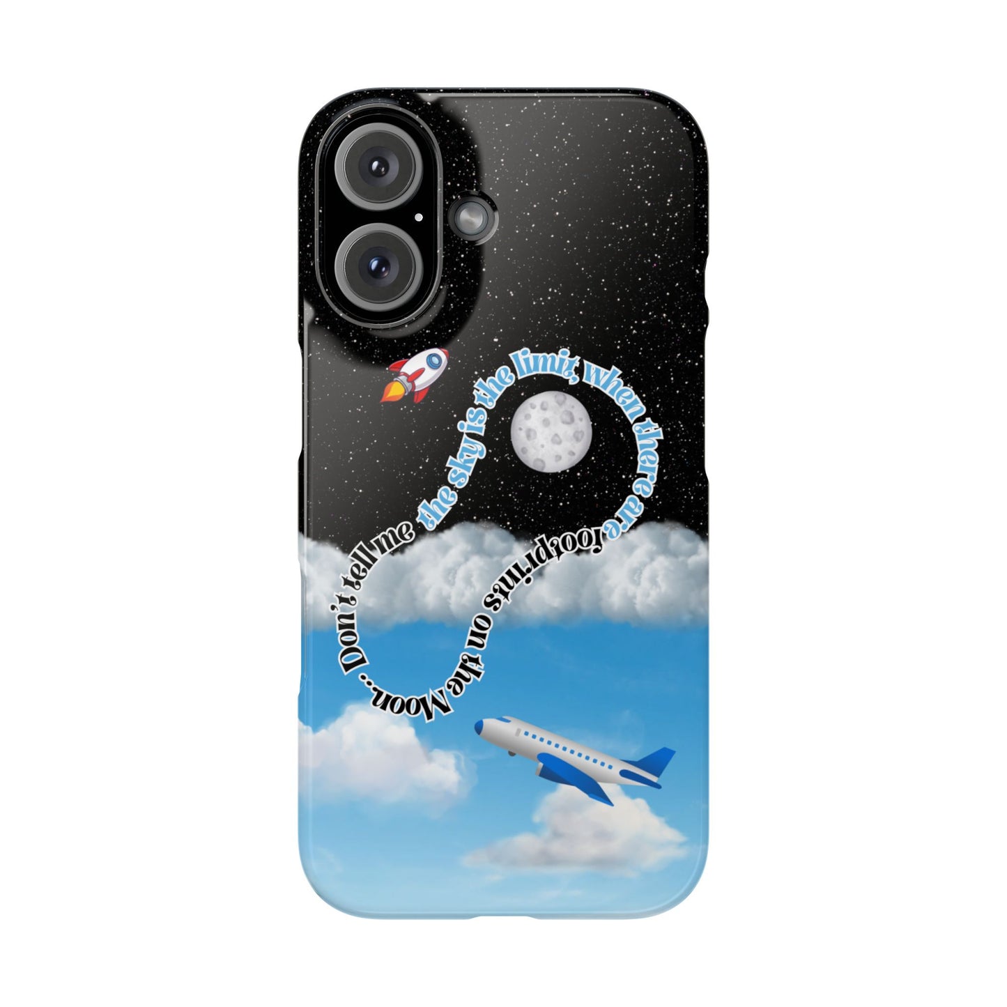 Slim Phone Case – “Footprints on the Moon” Edition 🌕
