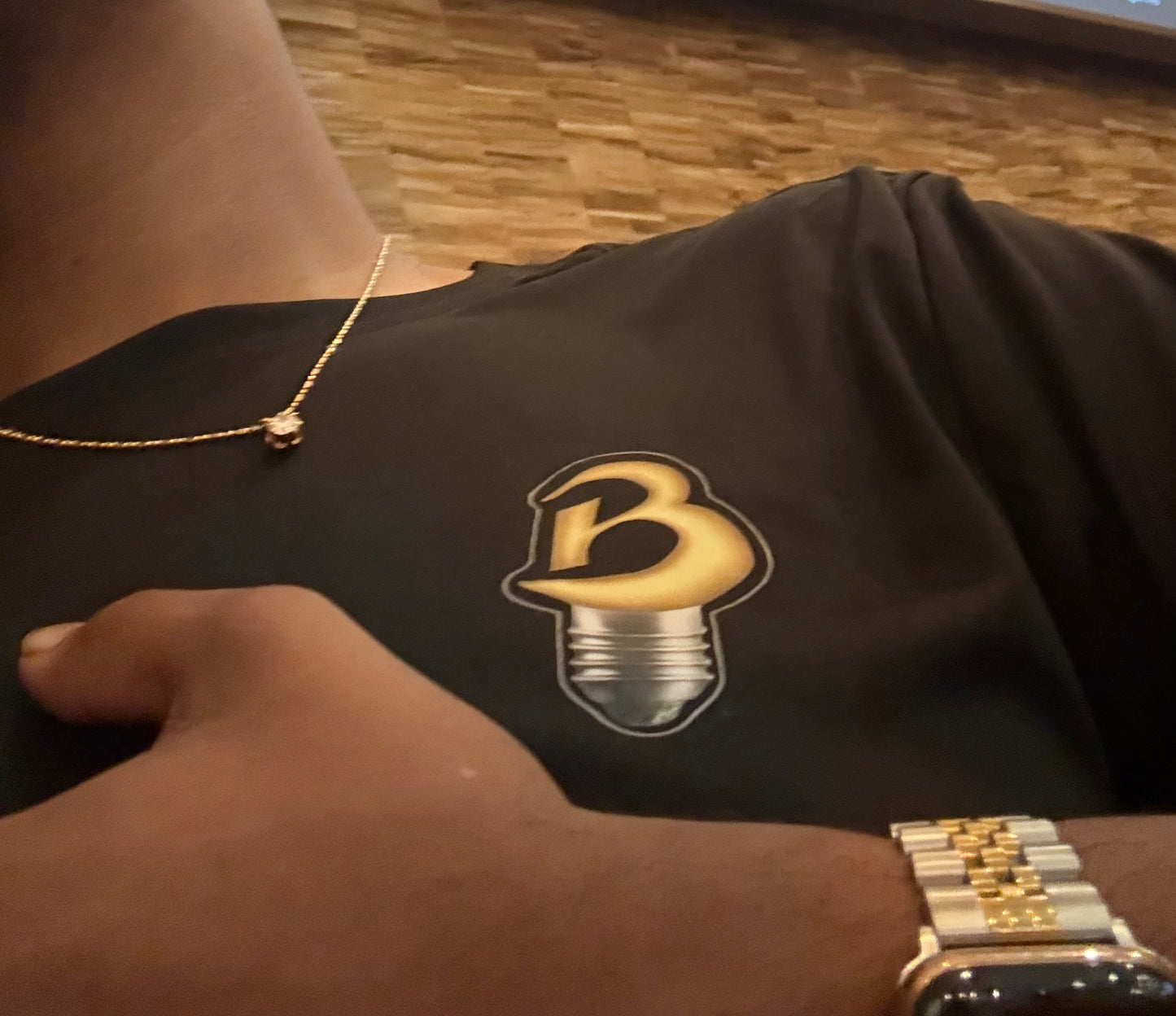 Brillianaire Feather Tee –Performance Shirt 💎